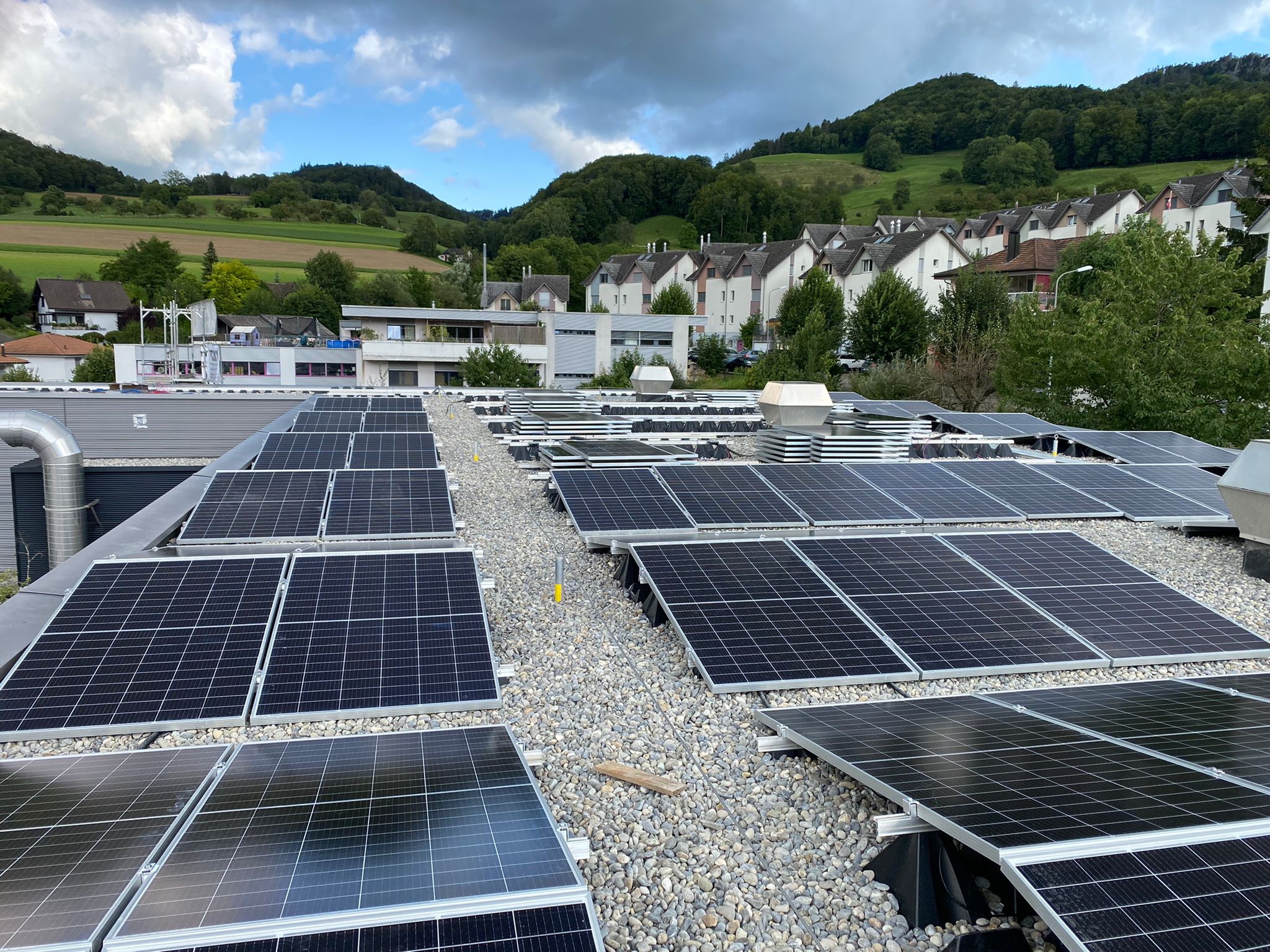 Solarpannel auf Dach