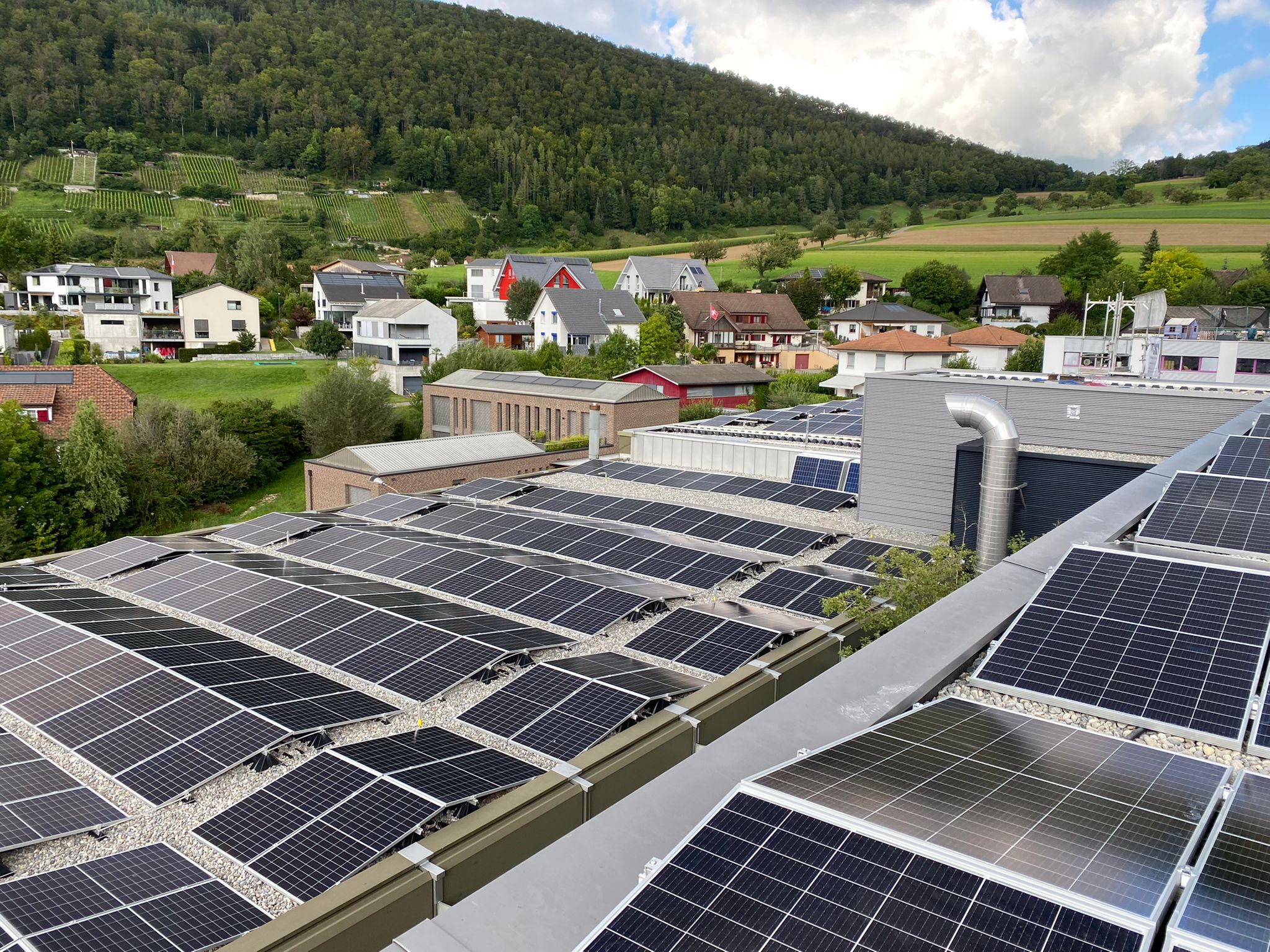 Solarpannel auf Dach
